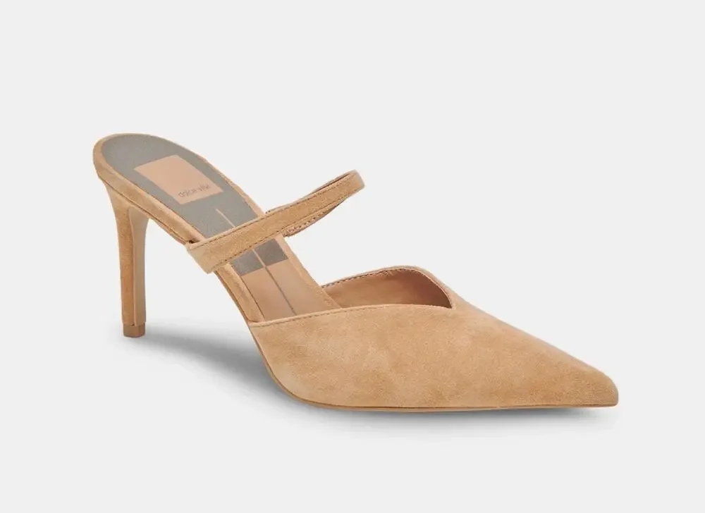 DOLCE VITA New in Box Evereve Kanika Pump Heels in Camel Nude Suede // 10